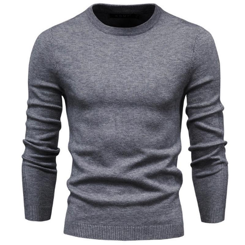 

Men' Sweaters Mens Winter Crewneck Knit Shirt Casula Knitwear Long Sleeve Pullover Cardigan Thick Solid SweatersMen, Black