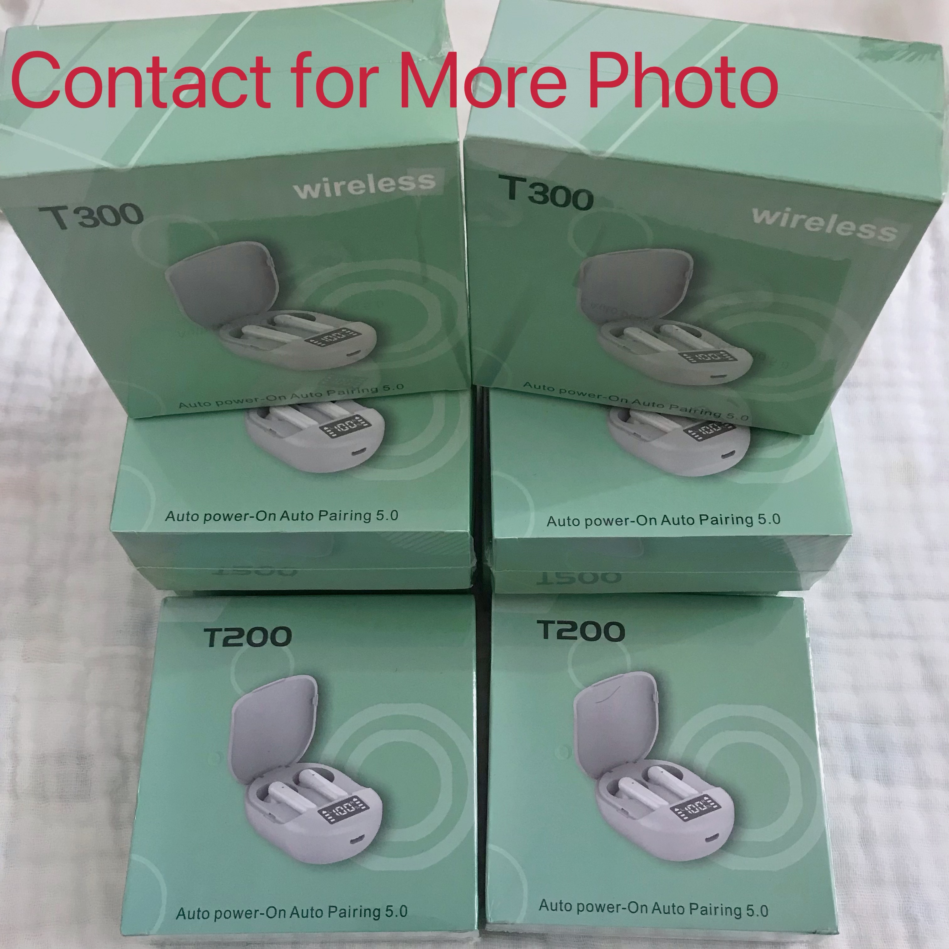 

Wireless Earphone earphones Chip Transparency Metal Rename GPS Wireless Charging Bluetooth Headphones Generation In-Ear Detection, White