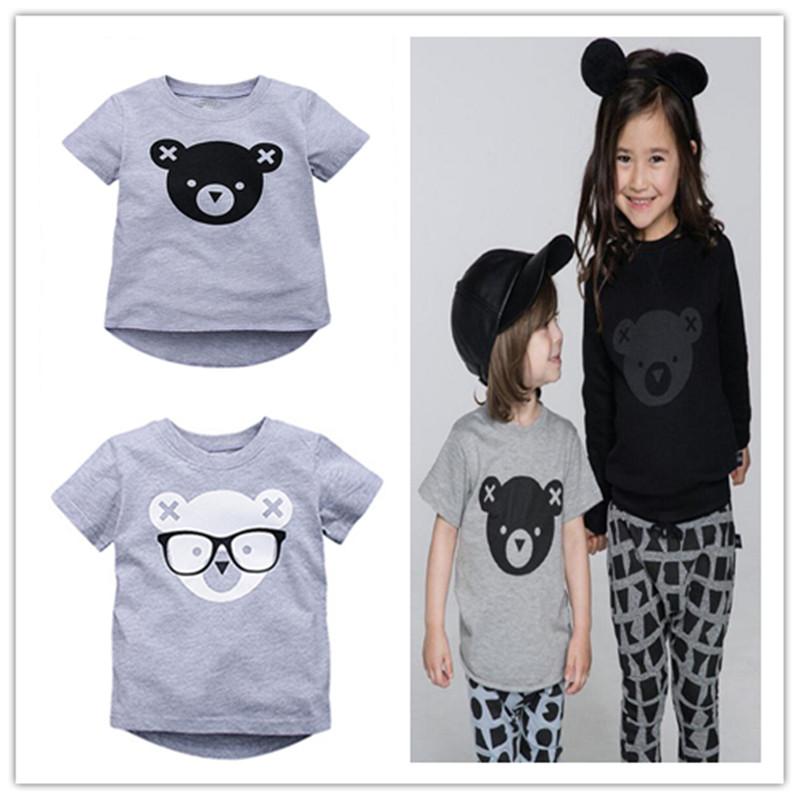 

T-shirts Girls T-shirt 2022 Summer Children's Clothing Baby T Shirt Kids Cotton Cartoon Lovely Bear Pants Clothes 18m-6-shirts T-shirtsT, 34