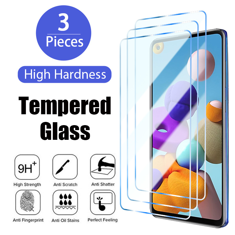

3PCS Tempered Glass for Samsung S22 Plus A52 A32 A12 A22 A51 Screen Protector A50 A52S 5G A21S A71 Protective
