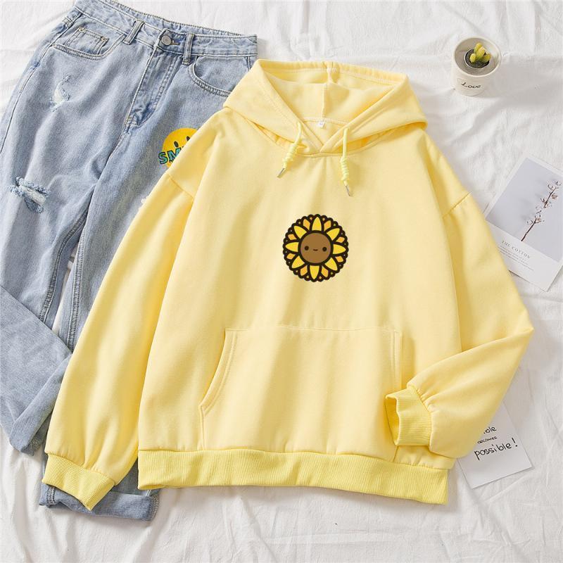 

Cartoon Printed Hoodies Streetwear Black Hoodie Women Hoody Ladies Loose Hooded Pullovers Cotton Sweatshirts Oversized Harajuku Women, Gray