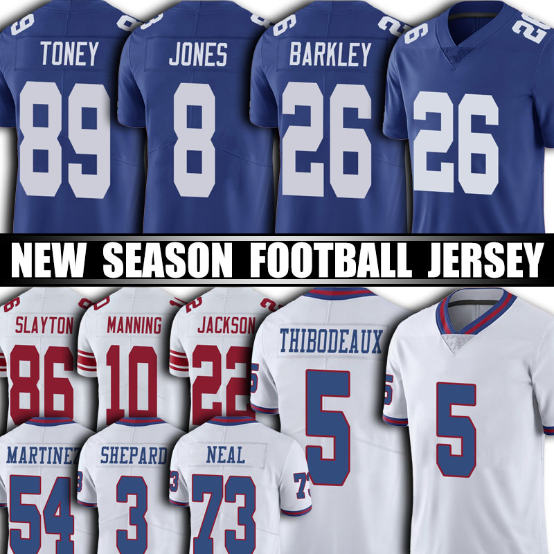 

Kayvon Thibodeaux Evan Neal Jersey Football Saquon Barkley Kadarius Toney Daniel Jones Jerseys Eli Manning Sterling Shepard Golladay Blake Martinez Bradberry, Man custom jersey (jr)