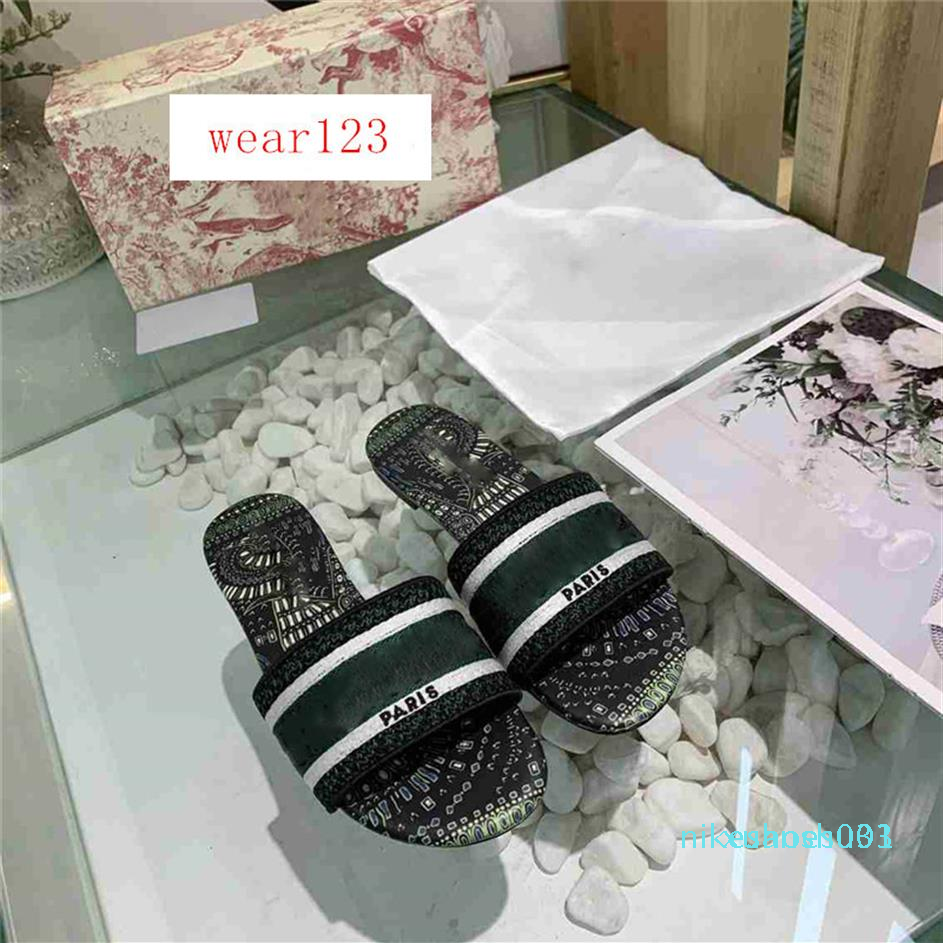 

Fashion Dazzle Flowers Women Sandals Designer Slippers Embroidery Sandal Floral Brocade Slipper Flip Flops316p, 1#