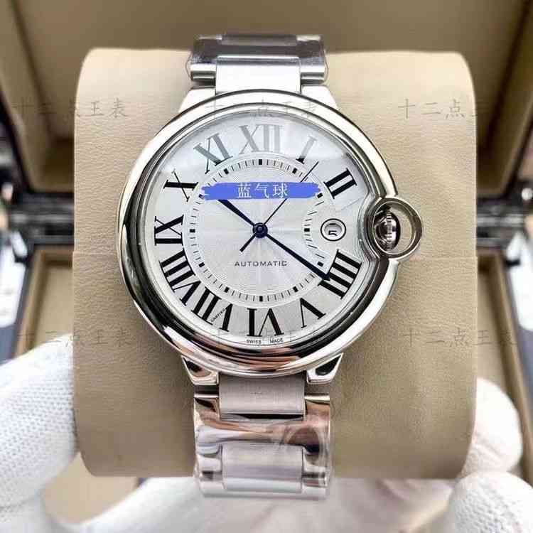 

watches for men luxury carter wathes Blue Mechanical Mens Leather Fine Band Fashion Women, Black