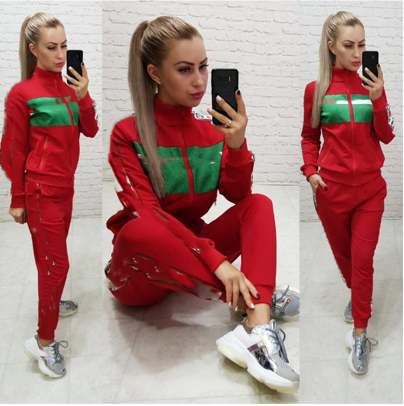 

22GG Womens Tracksuits Two Pieces outfit fashion Luxury designer Women Crop Top With Pants Set Outfits Casual Sweatsuits, Red