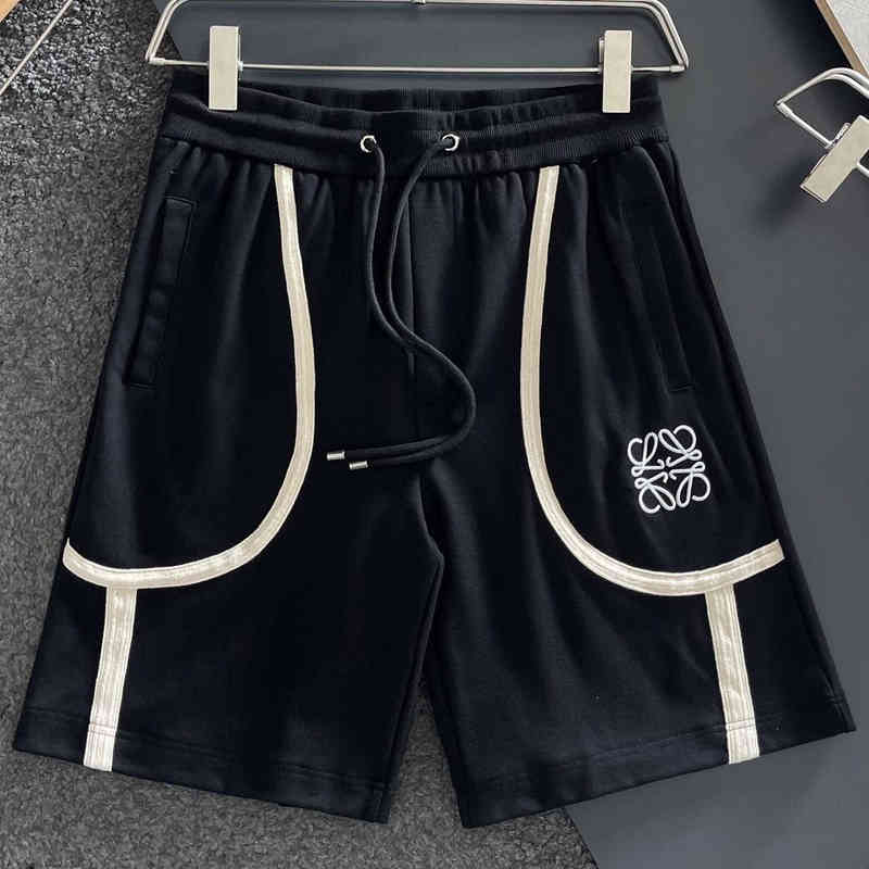 

Correct version 22 men's black simple loose casual pants shorts new men's and women's beach pants for comfortable vacation loewa