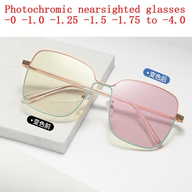 

Sunglasses Myopia Glasses Outdoor Pochromic Men Women Retro Ultralight Eyeglasses Full Frame Nearsighted Prescription Diopter NXSunglasses