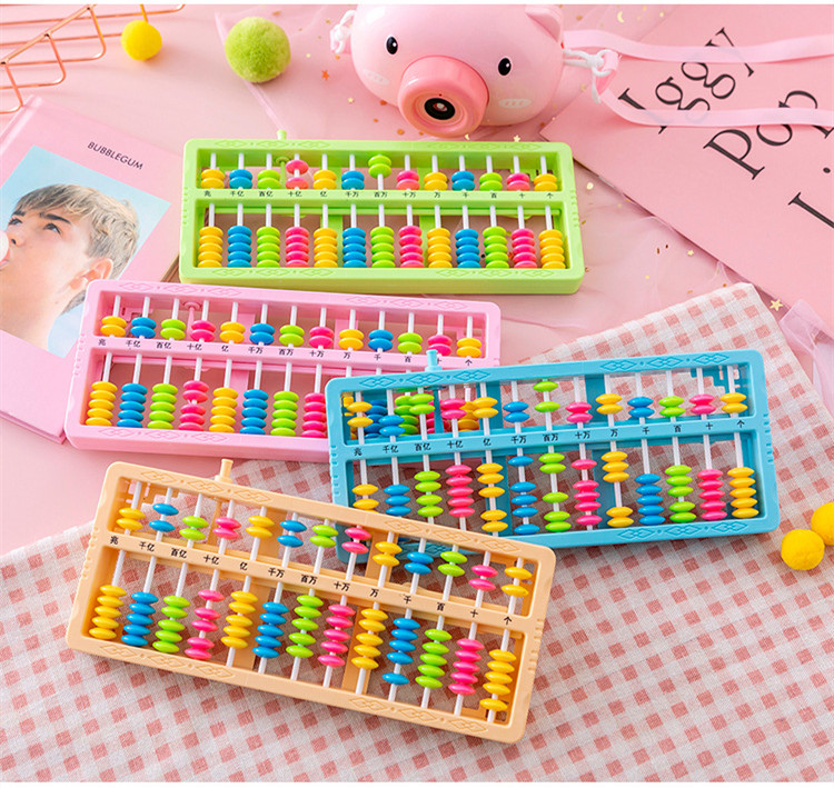 

Wholesale Chinese Traditional Educational Toys Math Toys 17 or 11 Digits Abacus Plastic Beads Kid School Learning Aids Tool brain develop