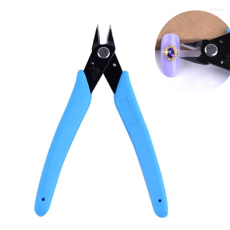 

Nail Art Equipment 1pcs Blue Clipper Manicure Tools Clippers Drill Scissors Cuticle Professional Supplies Metal Chain Alloy Prud22