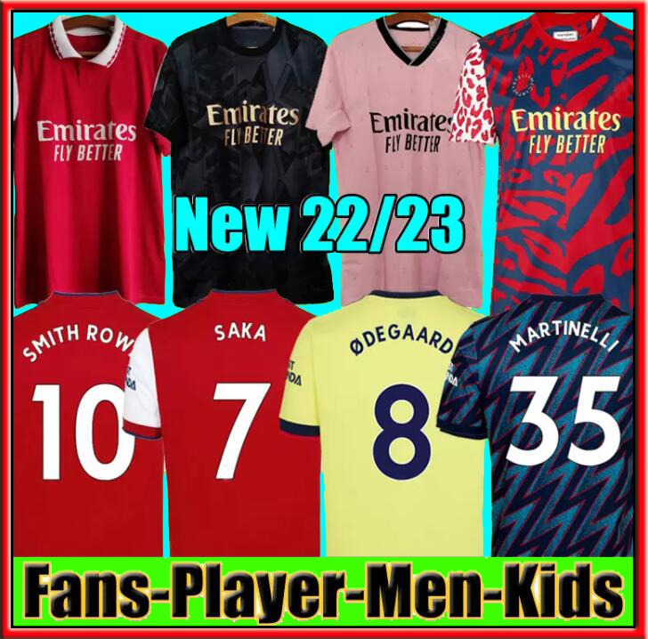 

21 22 23 SMITH ROWE PEPE SAKA soccer jerseys Fans Player ØDEGAARD THOMAS MARTINELLI TIERNEY no more red football shirt Men Kids kit sets 010000012rsenal, Kids home+sock