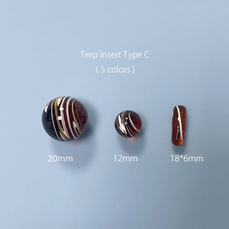 

Type C Coloured Glaze Glass Beads Smoking Accessory Set For Terp Slurper Quartz Banger