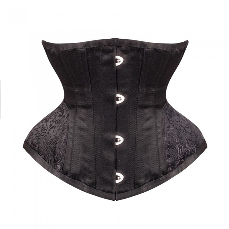 

Gothic Corsets and Bustiers Steampunk Top Short Torso Hourglass Curve Shaper Modeling Strap Slimming Waist Trainer 220524, Black