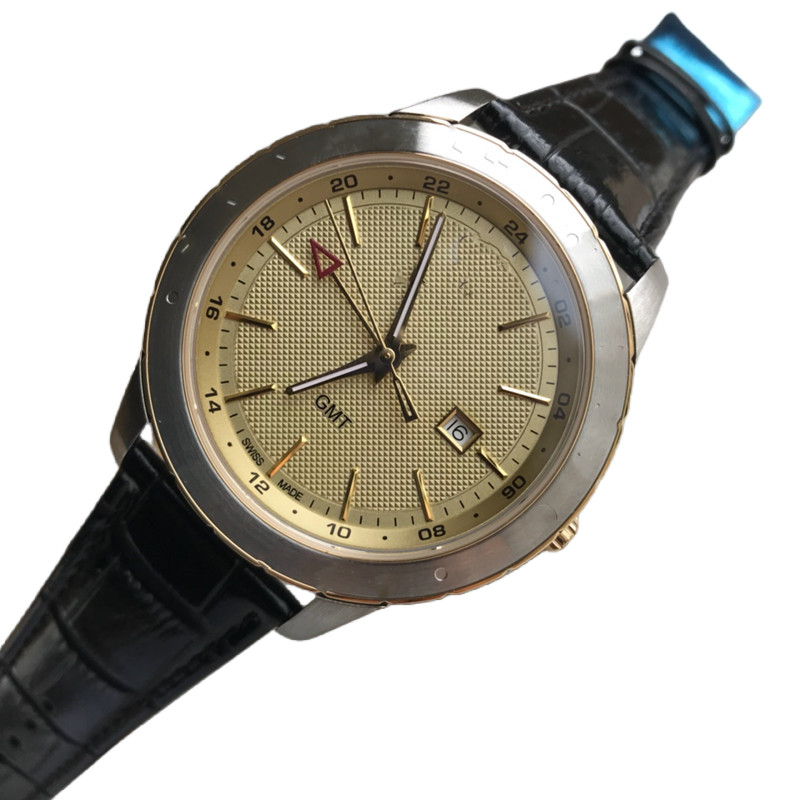 Fashion Business Men's Quartz Watch 42mm Gold Silver Black Dial 316 Leather Strap Water Resistant High Quality Frozen Watch reloj de lujo-image-772644062