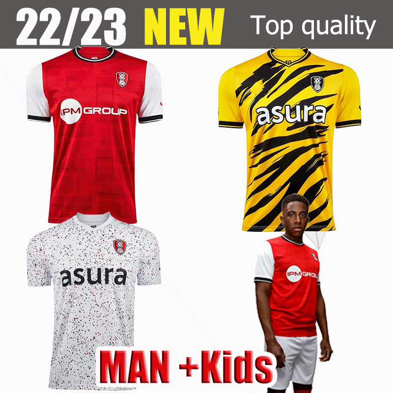 

Rotherham United F.C. 2022 soccer jersey Men. Ladapo Miller Wiles Barlaser Football Training Suit Kids Adult Size available