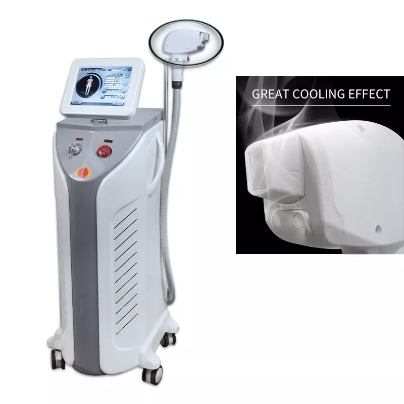 Diode Laser 755 808 1064 Hair Removal Machine 600W High Power Epilator Three Wavelengths Vertical Type Safe Quick And Painless Hair Remove Equipment
