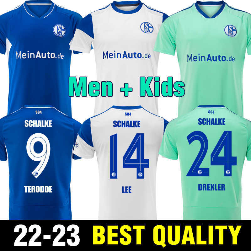 

22 23 Schalke 04 Men kids Soccer Jerseys OUWEJAN PALSSON LODE LATZA TERODDE ZALAZAR BULTER LEE FLICK PIERINGER DREXLER THIAW MATRICIANI Home