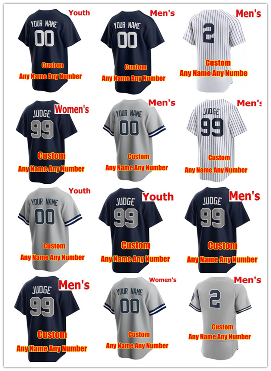 

2022 new Custom Men Women Youth 2 DEREK JETER 45 GERRIT COLE 25 GLEYBER TORRES GIANCARLO STANTON SANCHEZ YANKEE SABATHIA DJ LEMAHIE Baseball jerseys red