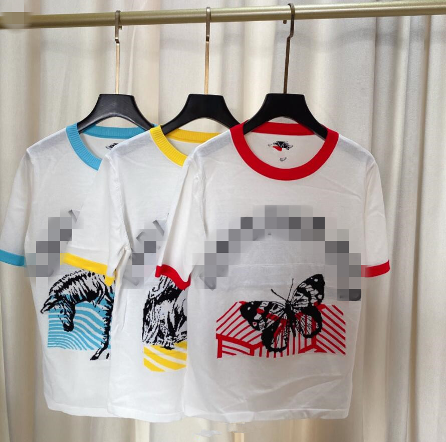 

22 women's knitted round neck T-shirt top curvy bead fabric all-match retro 424, Customize