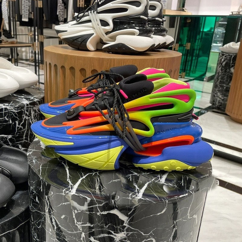 

Fashion shoes designer for men and women color matching bomb warhead shock absorption space high-top Joker outdoor leisure sports spaceship Ba Erman daddy shoes, Customize