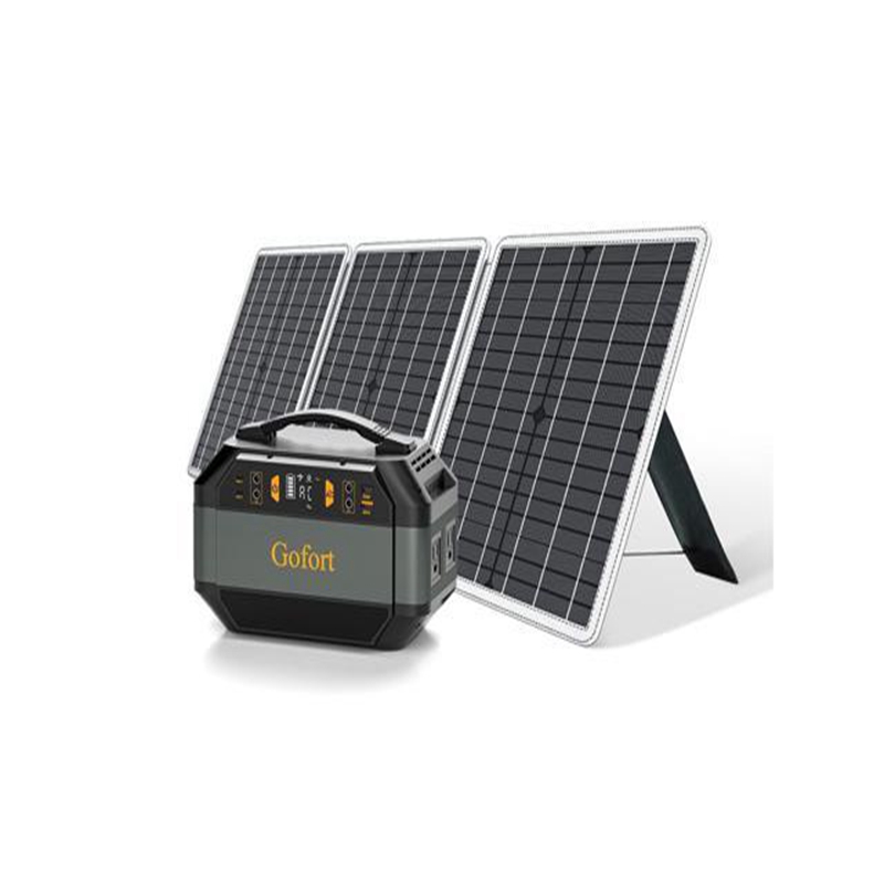 

299Wh Solar Generator Backup Power Compatible with 60W 18V Portable Solar Panel Foldable Charger with USB