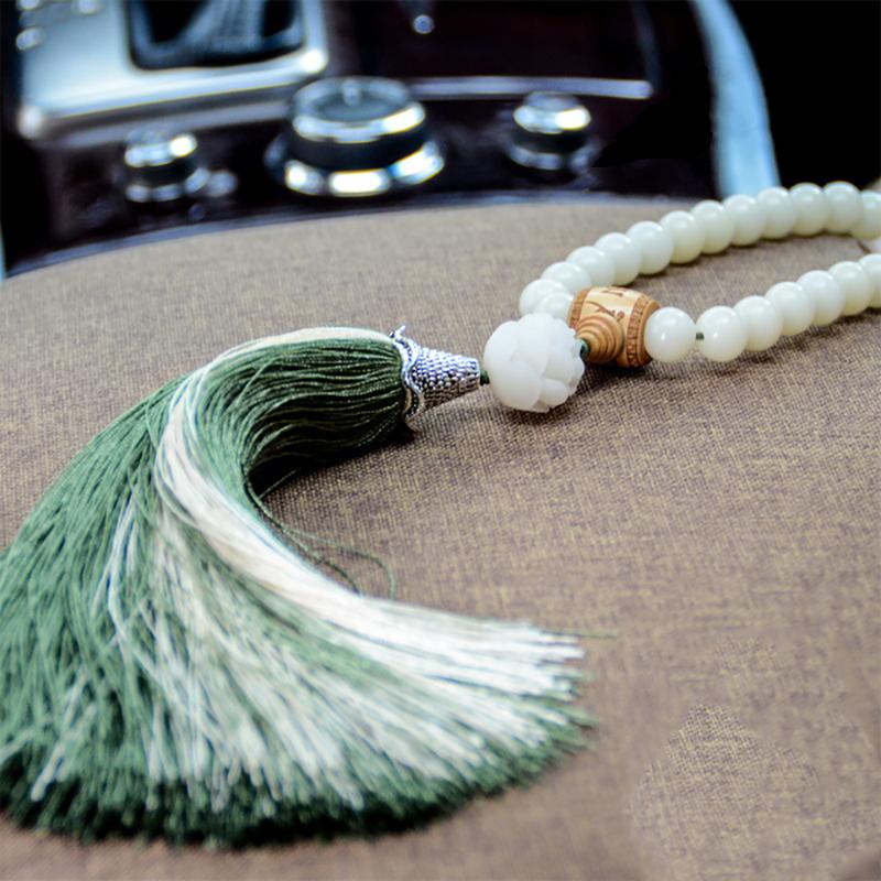 

Interior Decorations Car Pendant Arrival Bodhi Seed Sculpture Tassel Hanging Auto Internal Rearview Mirror Decoration Ornaments AccessoriesI