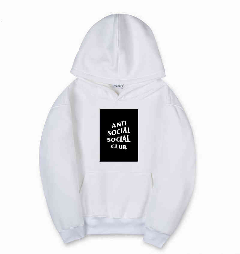 Sweats à capuche pour hommes Sweatshirts Automne et hiver Menswear Anti Social Club Pelle épaissie FMK7