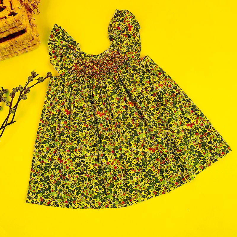 

Girl's Dresses Baby Girls Princess Girl Clothes 2022 Ins Brand Cotton Summer Linen Clothing European & America Toddler Kids DressGirl's, Cc176 green