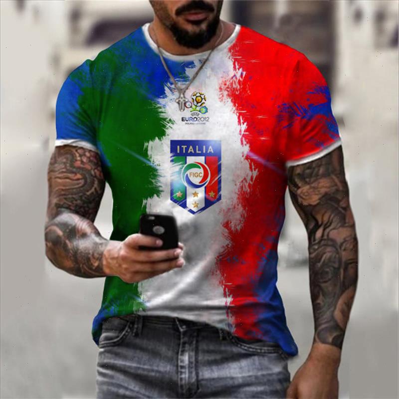 

Summer Castrol Retro Short-sleeved Tee Mens T-shirt 3d Printing Ethnic Alphabet Harajuku Fashion Collar Top, S1795