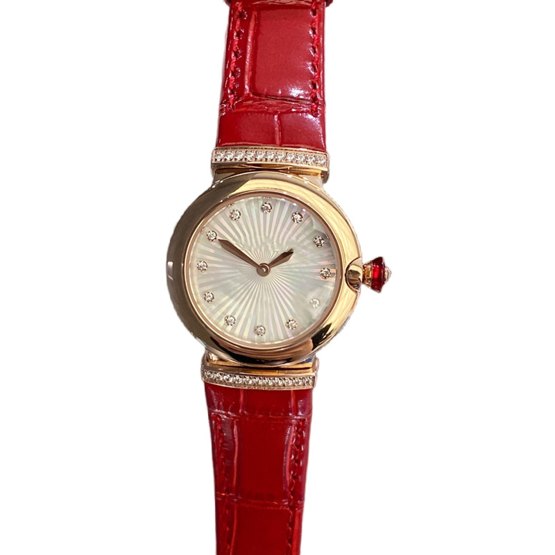 

High Quality Quartz Fashion Women's Watch 28mm 316l Stainless Steel Case Leather Strap Sapphire Glass Mirror Water Resistant No Scratch With Box diamond watch aaa, 2#