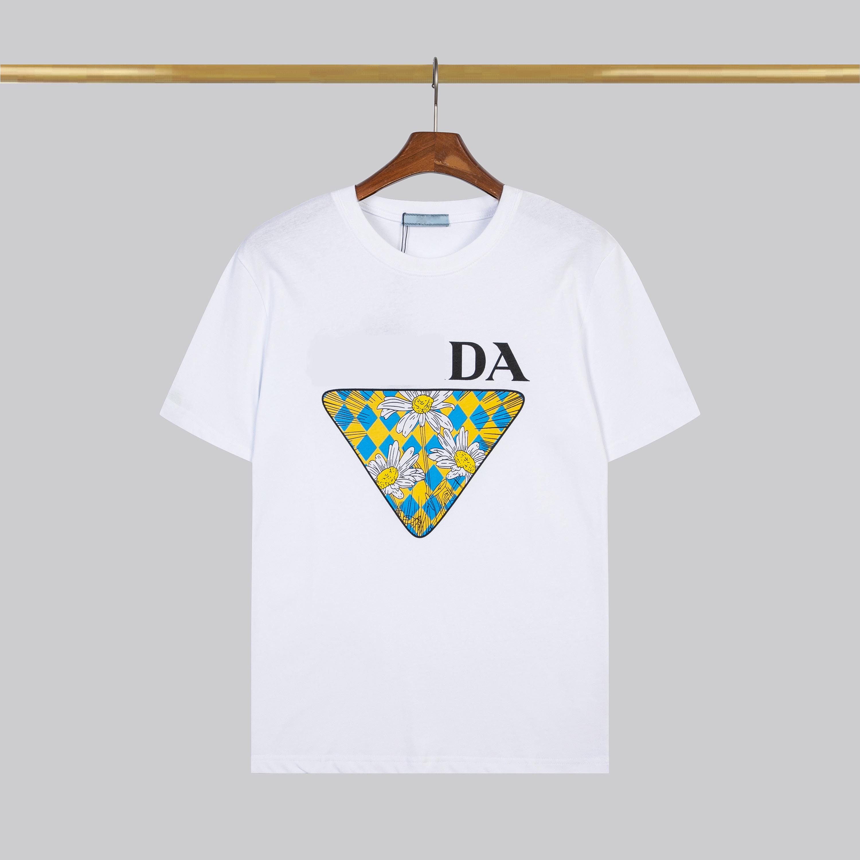 

Herren Men's T-shirts Designer für Männer Frauen Hemden Mode T-Shirt mit Buchstaben Casual Sommer Kurzarm Mann T-weiß Frau Kleidung Asiatische Größe S-XXL, Champagne