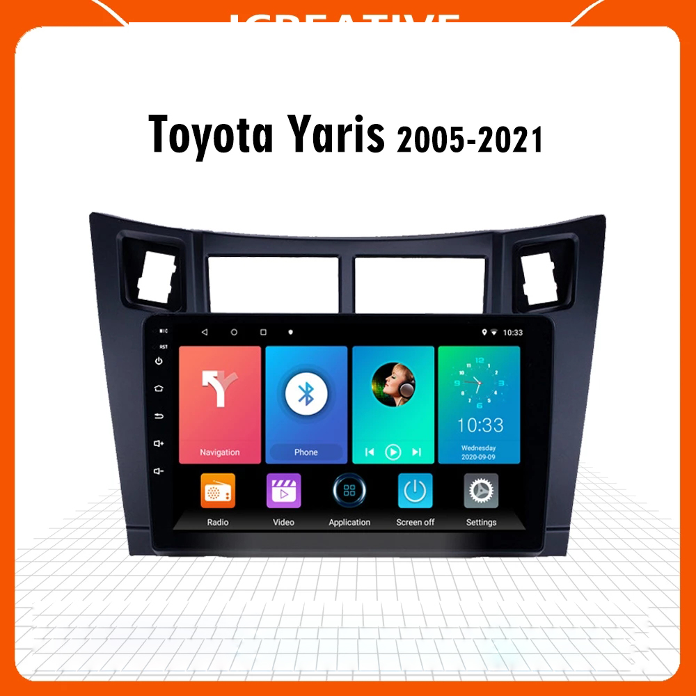 

Android 10 Car Video Multimedia Player WIFI Autoradio for Toyota Yaris 2008-2011 GPS Navigation