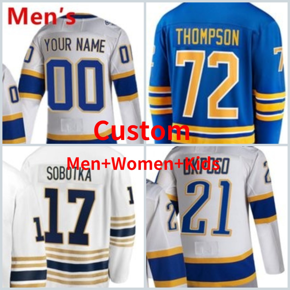 

Reverse Retro Jack Eichel Buffalo Hockey Jersey Girgensons Jeff Skinner Dylan Cozens Kyle Okposo Rasmus 26 Dahlin BUF Custom Stitched Men Women Youth Jerseys, Men size=s-xxxl