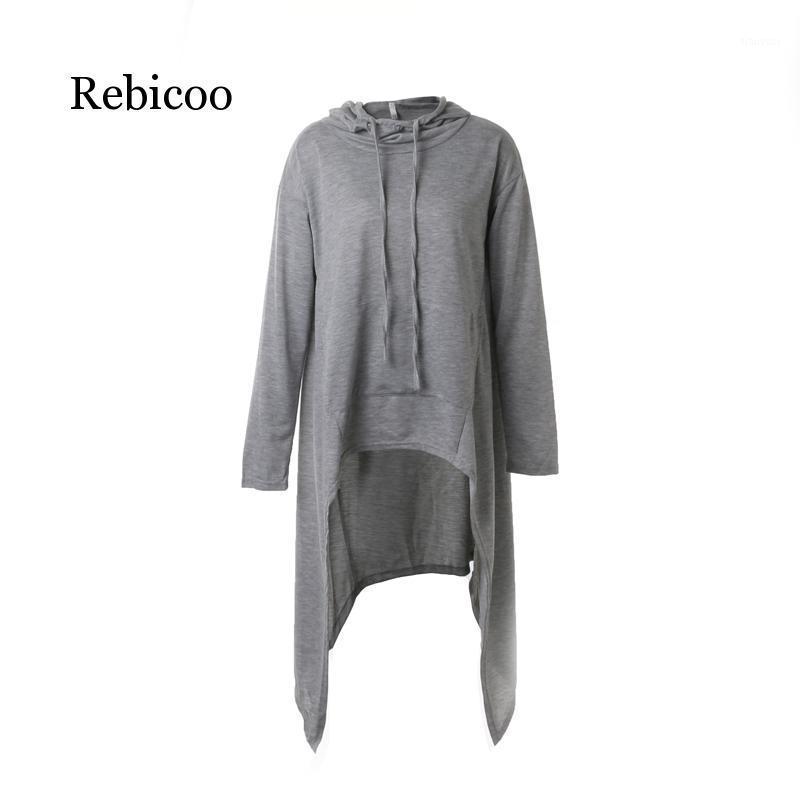 

Women's Hoodies & Sweatshirts Woman Coat Long Hoodie Fleece Loose Tunic Top Womens Pullover Hooded Sweatshirt Oversized, Black