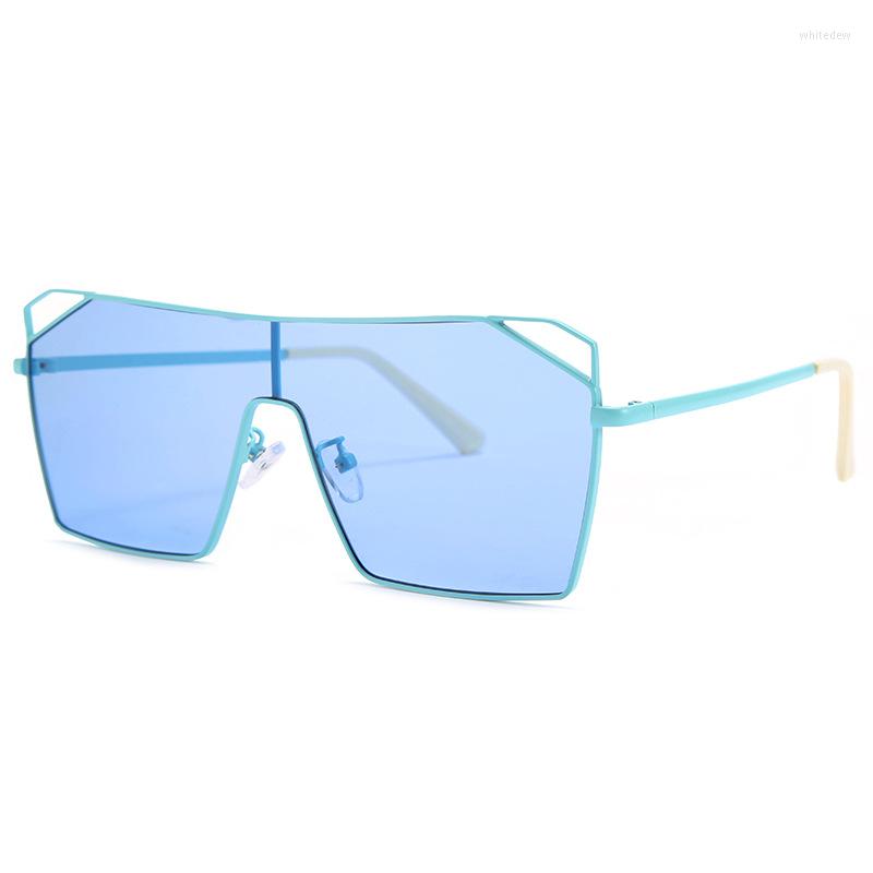 

Sunglasses Oversize Square Women Brand Designer Fashion Flat Top Gradient Sun Glasses Men Rimless Large Frame Oculos UV400Sunglasses