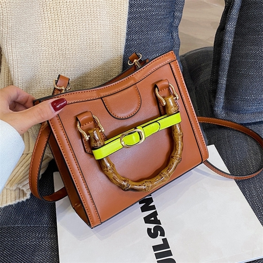 

20% off sitewide 2022 Top Design Luxury Bags high quality Trendy Tote autumn bamboo hand Mini Bag large capacity bag, Black large size