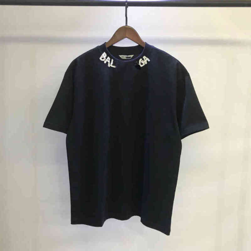 

2022 Designer Luxury Classic European balenciga T-shirt Fashion Graffiti Pure Cotton Short Back Letter Printing Pullover Mens And Womens -3XL Clothing, White