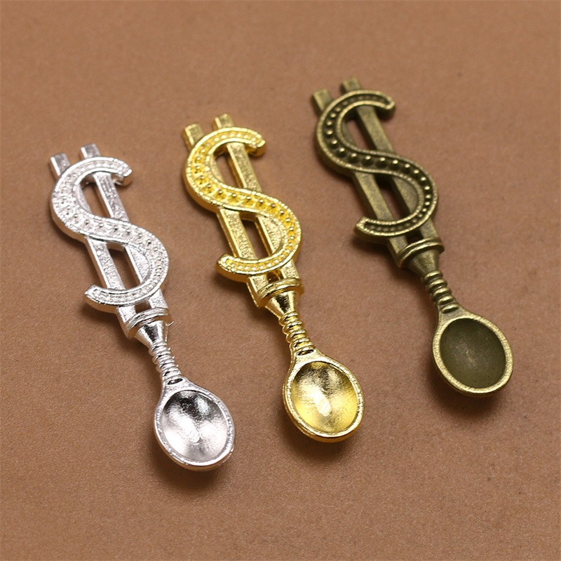 

Dollar Pattern Snuff Snorter Spoon Mini Spoon For Sniffer Powder Portable Shovel Wax Scoop Hookah Shisha Herb Smoking Pipe Accessories 836 D