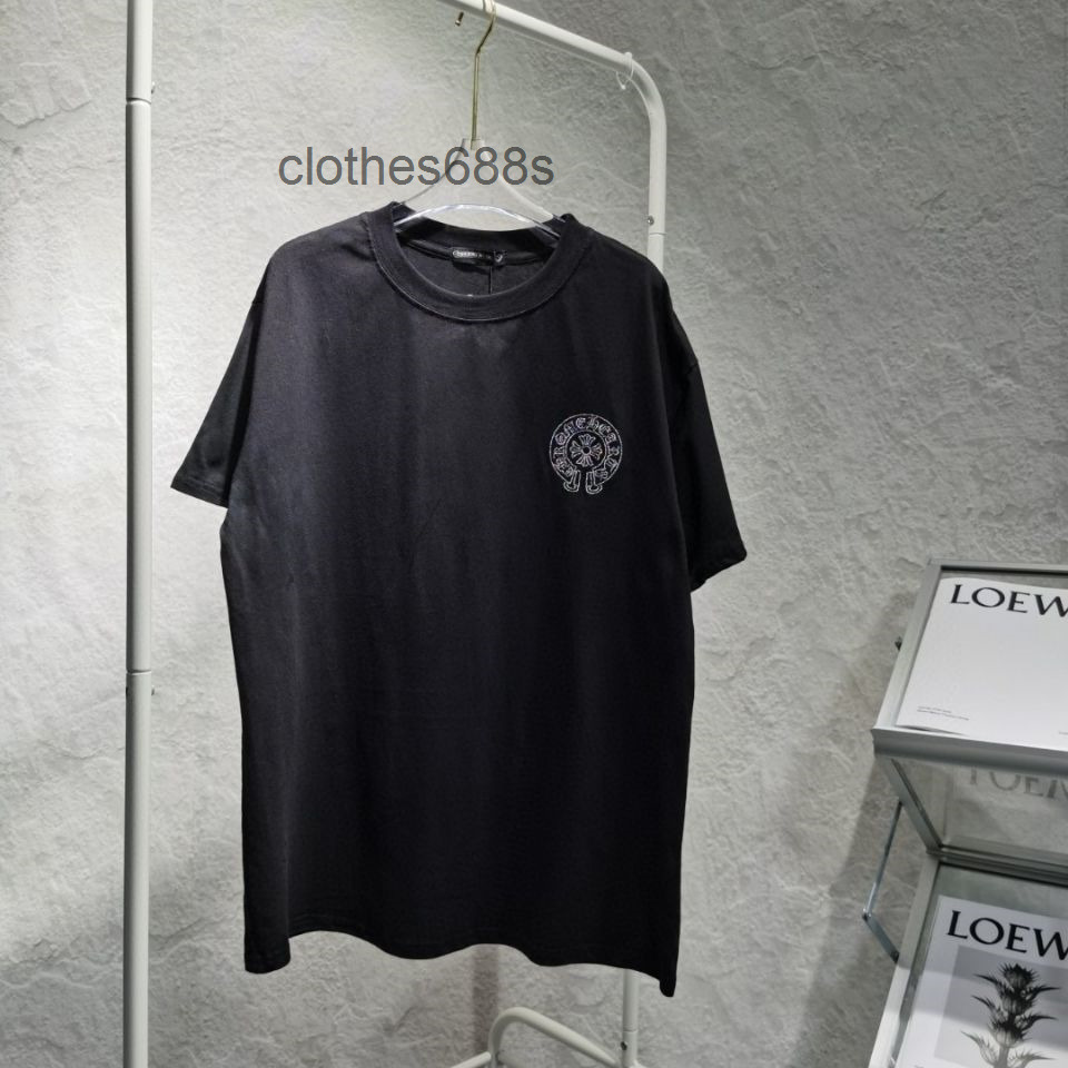 

T shirts designer Chromes Mens Sweatshirts Hoodies Crosin cross design short sleeve t-shirt men's Casual Short Sleeve Top t-shirt men's and, Gray