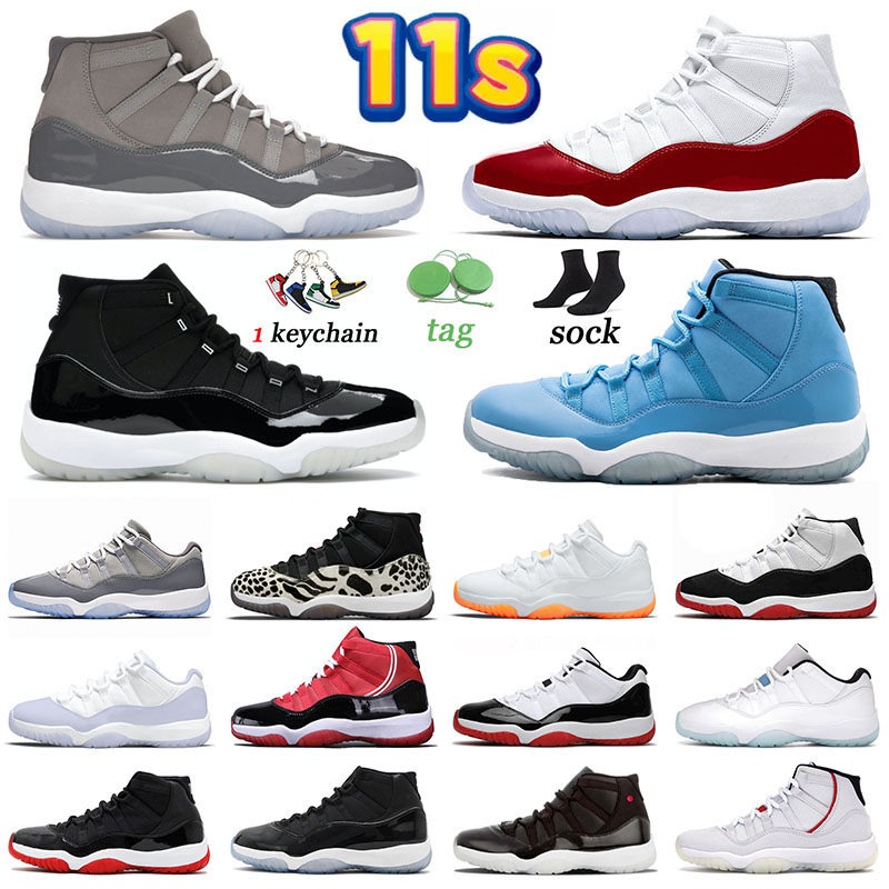 

Jumpman 11 Basketball Shoes Designer Women Trainers 11s Low Cherry Cool Grey Space Jam Pantone Legend Blue Concord Gamma Blue Animal Instinct Men Sports Sneakers, 36-47 high white bred