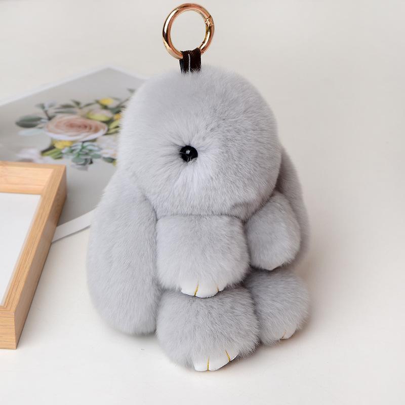 

Keychains 15/18cm Super Cute Children Kids Fluffy Shape Artificial Fur Soft Toys Adults Phone Car Gifts KeyChainKeychains KeychainsKeychains