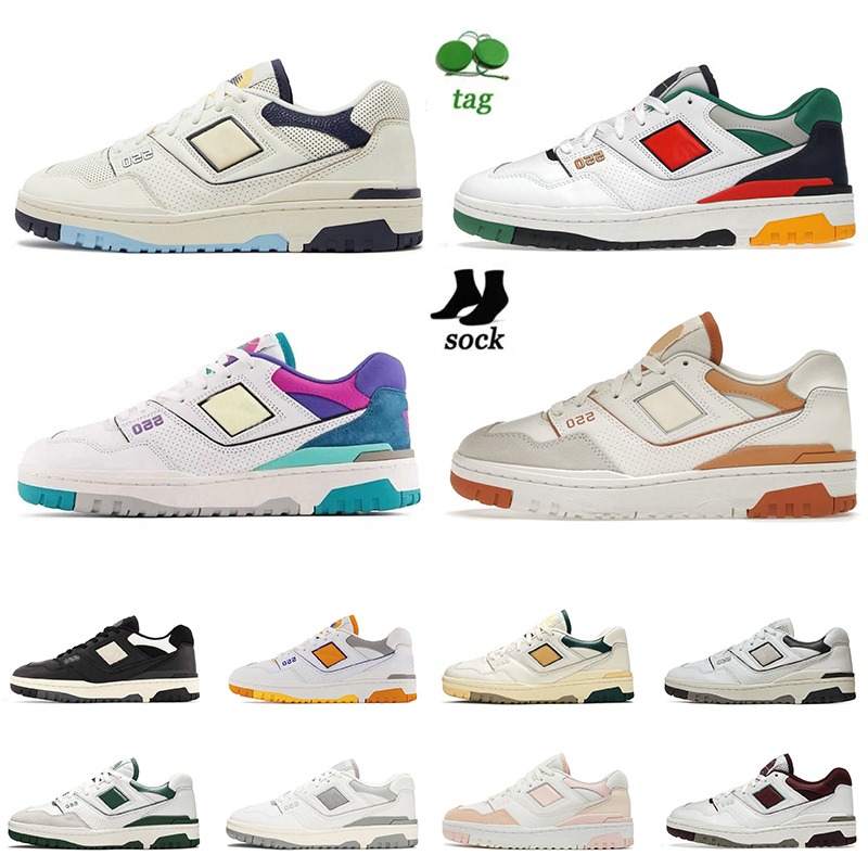 Designer pour hommes B550 Chaussures décontractées BB550 Sneakers 2022 NOUVEAU 550 LAKERS PACK RICH PAUL BLANC GREEN ROSE AU LAIT OREO LEON AURAL