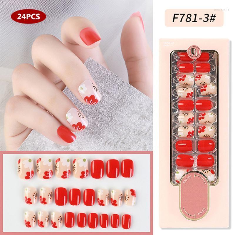 

False Nails Fake Tips Set Different Sizes French Short Nail Full Cover Acrylic Artificial DIY Art Tool Prud22, Type 1
