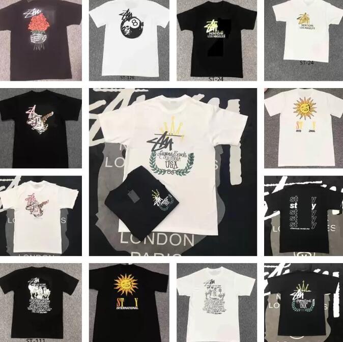 

Designer Luxury Summer Stusy Classic Letter Printed T Shirt Fashion Stusi Mens And Womens Couple Loose Short Sleeve Tee Various Styles ST-10, Customize