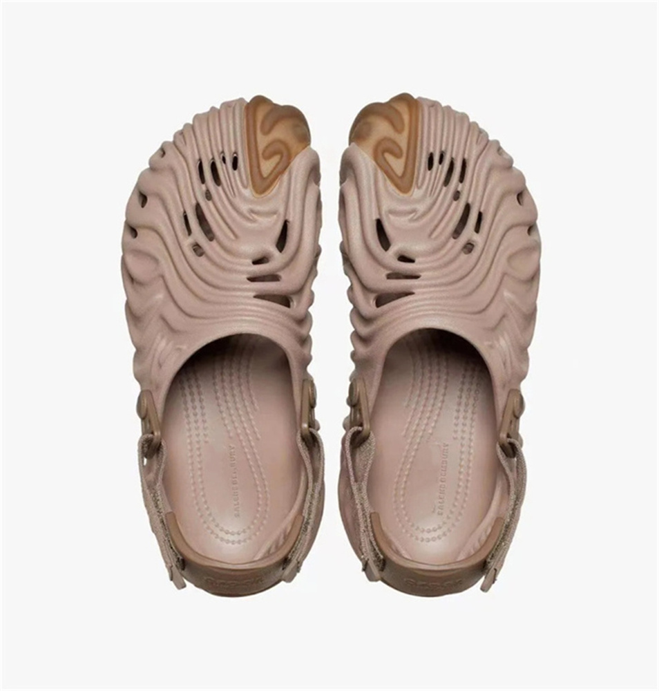 

2022 Polle Clogs Women Sandals Croc Shoes Summer Slides For Brand Design Sandalias Mujer Zapatos planos Slippers 220408 Size 35-46, Fog purple