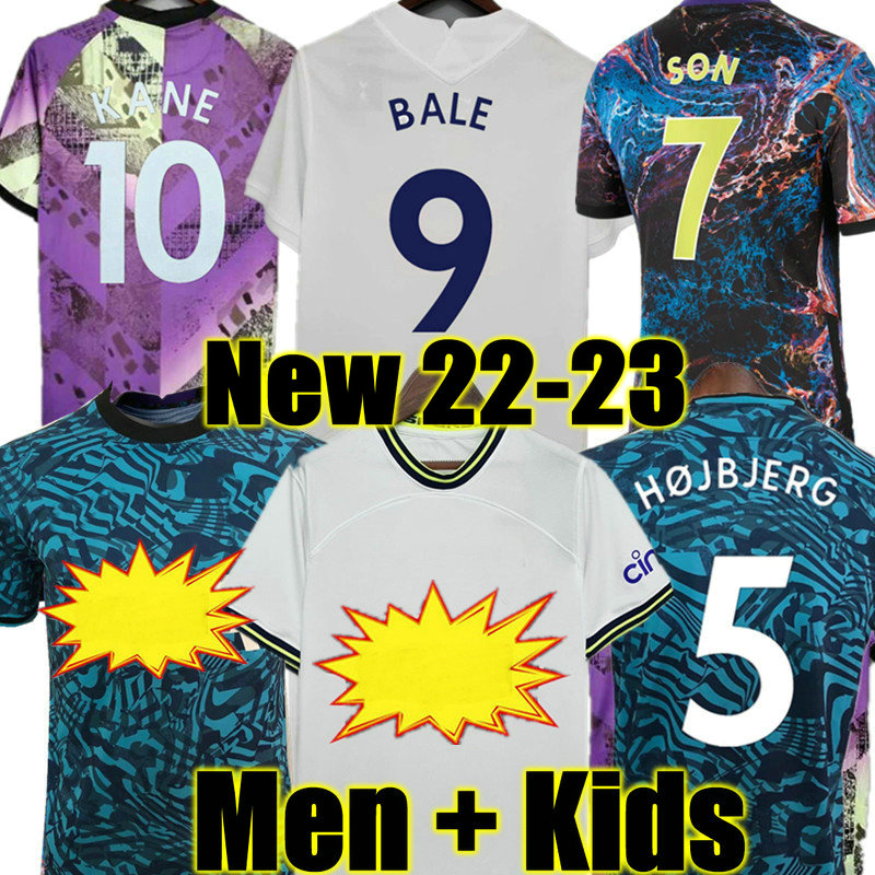 

Hojbjerg Perisic 21 22 23 KANE SON BERGWIJN NDOMBELE Soccer Jersey 2021 2022 2023 DELE Football shirt LO CELSO Morgan Tottenham BALE LAMELA LUCAS 4TH Men KIDS Jersey, 22 23 home