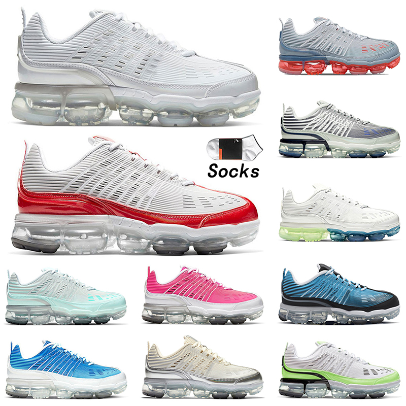 

Top Quality EVO Fly Knit 360 Running Shoes Triple White University Red Light Aqua Varsity Royal Cream Ghost Green Summit Mens Women Sports OG Sneakers Jogging 36-47, D62 spruce aura 40-45