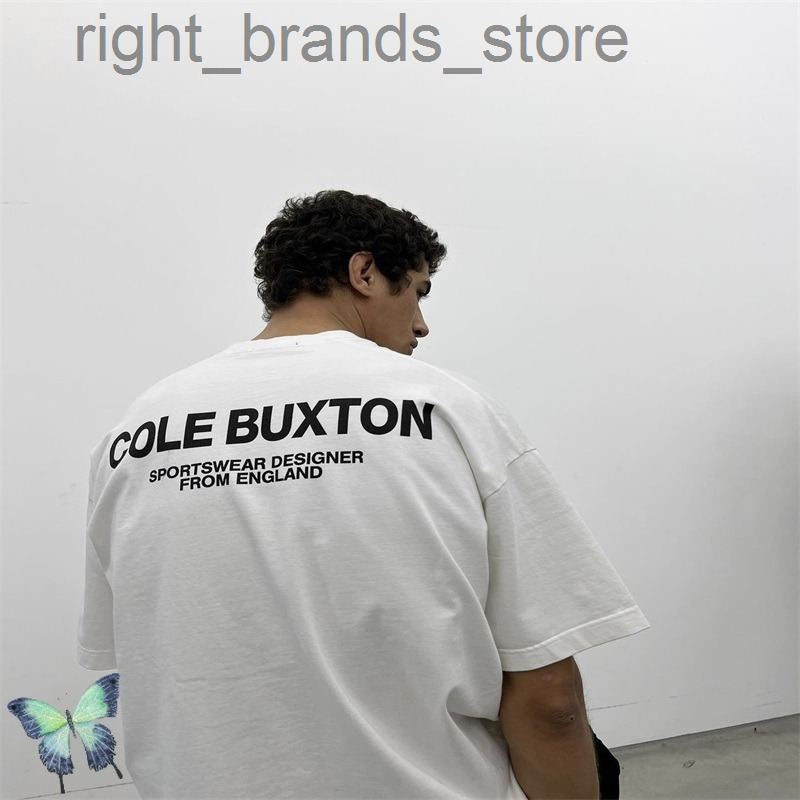 

Cole Buxton Minimalist Designer Slogan Print Short Sleeve T-Shirt W220811, C774hei