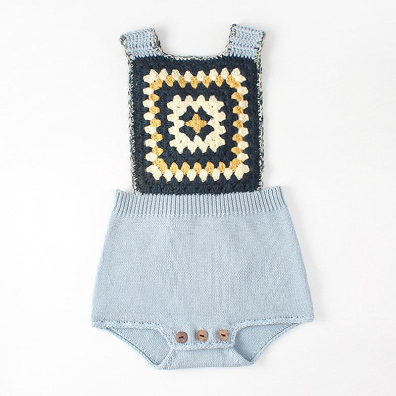 

Jumpsuits Spring Autumn Baby Boys Girls Rompers Clothes Knit Braces Infant BodysuitJumpsuits, Yellow