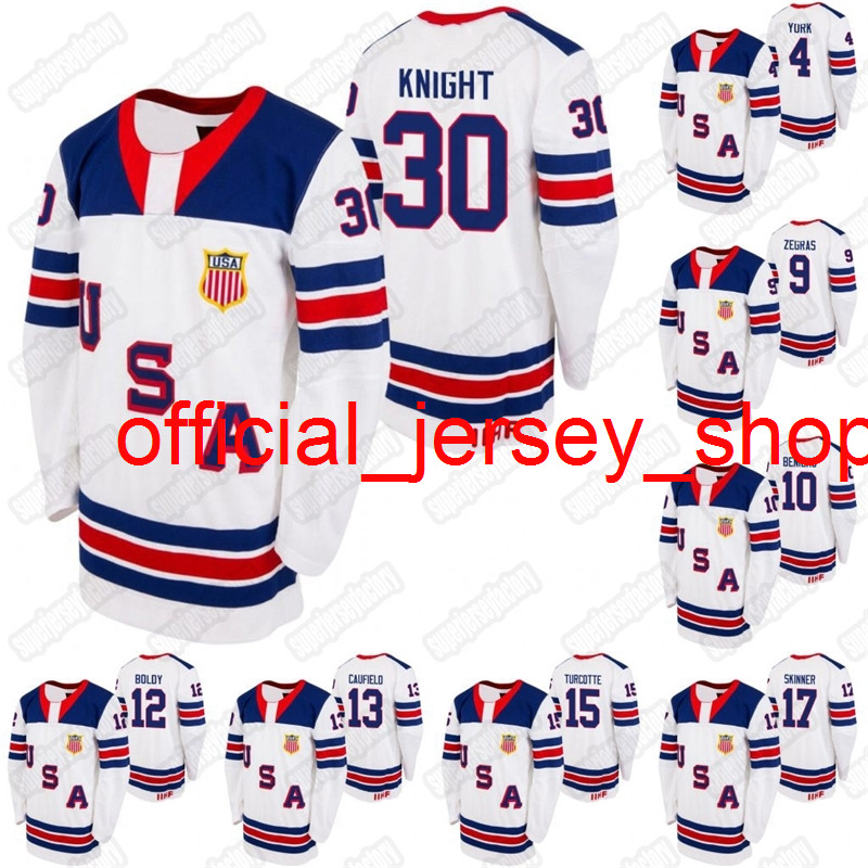 

USA 2021 IIHF WJC Gold Winner jersey Spencer Knight Hunter Skinner Alex Turcotte Cole Caufield Matthew Boldy Matthew Beniers Zegras York, 10 matthew beniers