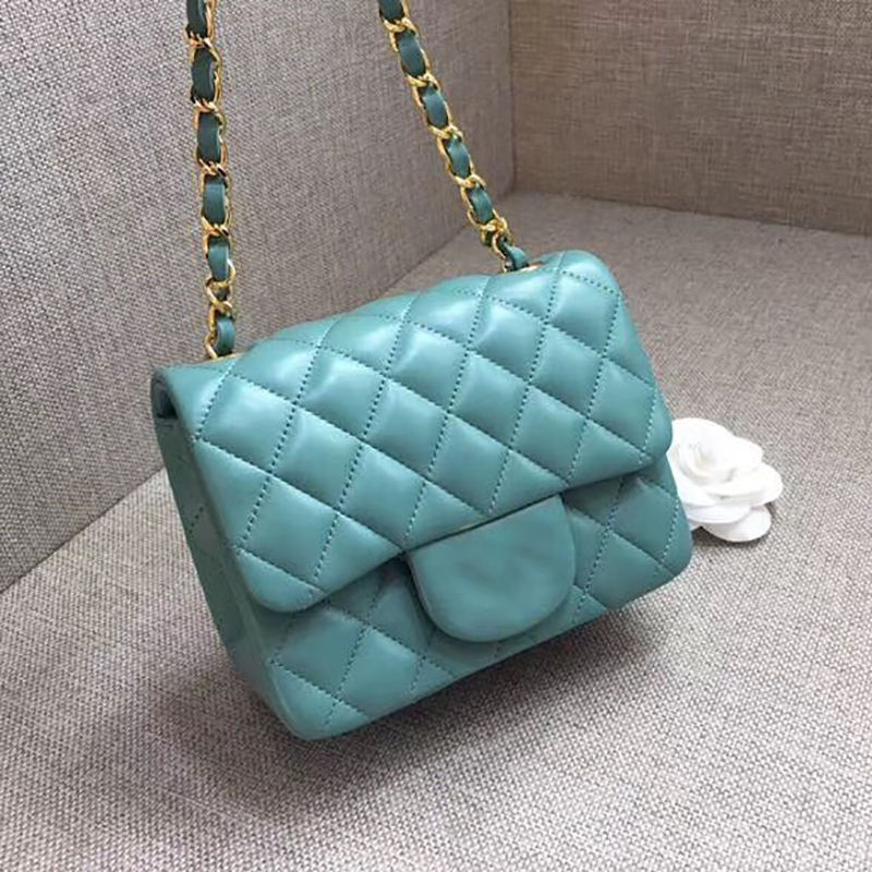 

10A Mirror quality Classic Diamond Lattice Sheepskin Mini Flap Bag Designer Women Cross Body Bags 17CM Luxuries Designers Chains Shoulder Bags With Box C009